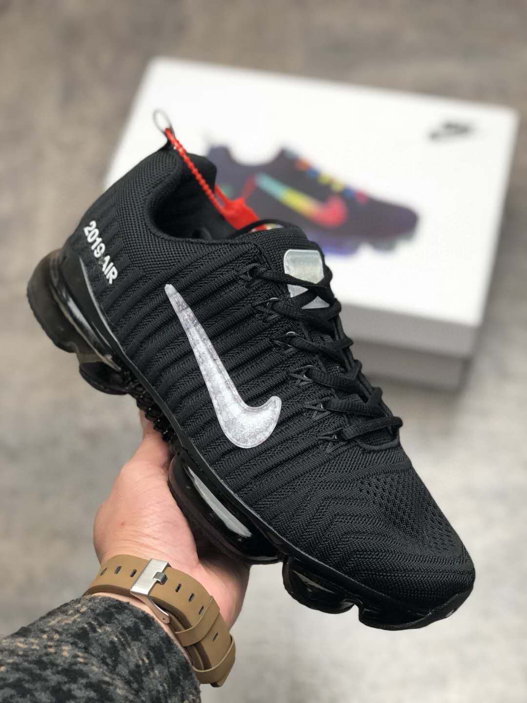 Men 2019 Nike Air Max Ferrari 1 Black Shoes